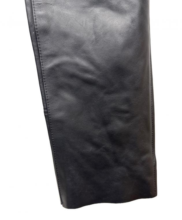 中古・古着通販】VANSON (バンソン) レザーチャップス ブラック サイズ