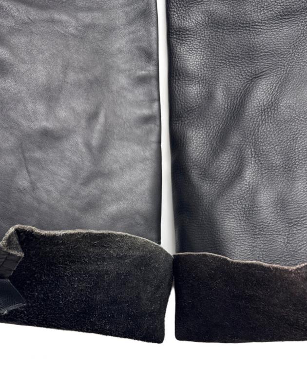 中古・古着通販】VANSON (バンソン) レザーチャップス ブラック サイズ