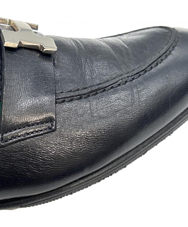 中古・古着通販】HERMES (エルメス) ローファー ブラック サイズ:38.1