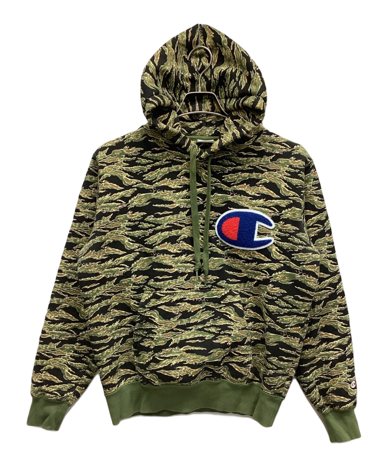 中古・古着通販】Champion (チャンピオン) パーカー カーキ サイズ:M 