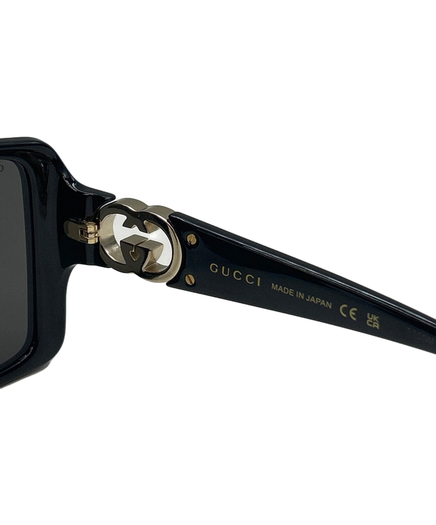 中古・古着通販】GUCCI (グッチ) GGスクエアサングラス ブラック