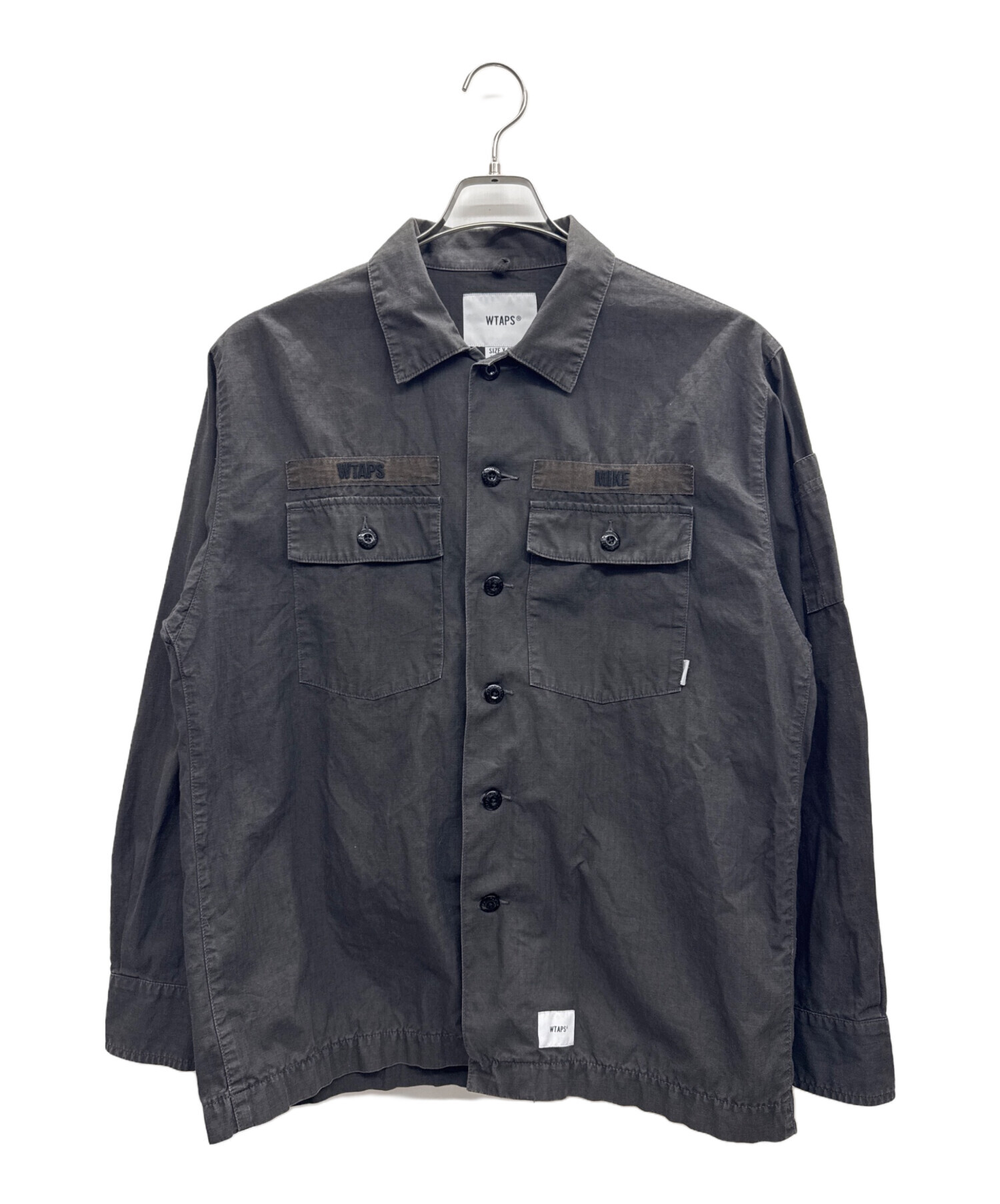 WTAPS 長袖カットソー 02 中古・古着通販】WTAPS (ダブルタップス) 長袖シャツ グリーン サイズ
