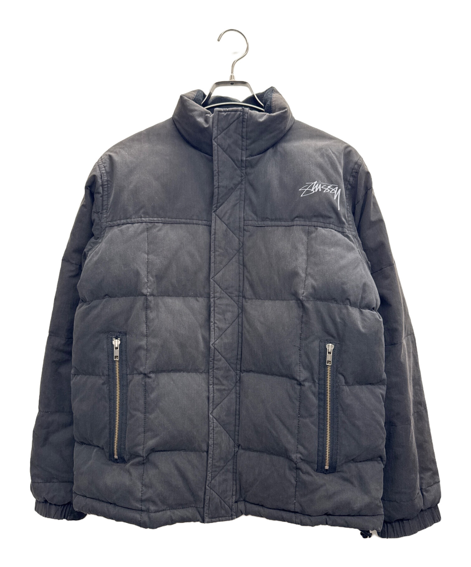 中古・古着通販】stussy (ステューシー) ダウンジャケット ブラック