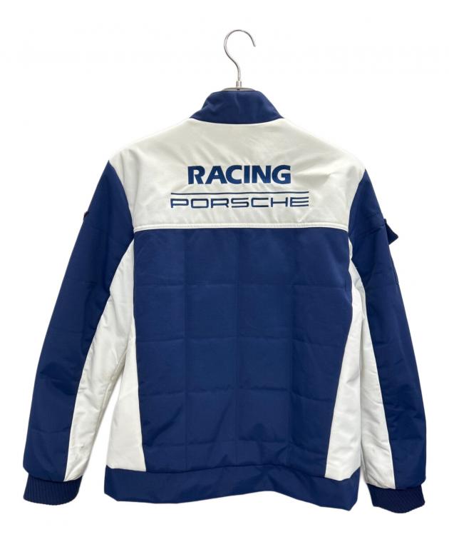 美品PORSCHE ポルシェ 中綿ジャケット　US/ S ジャパンサイズLメンズ 中古・古着通販】PORSCHE (ポルシェ) レーシングジャケット ブルー