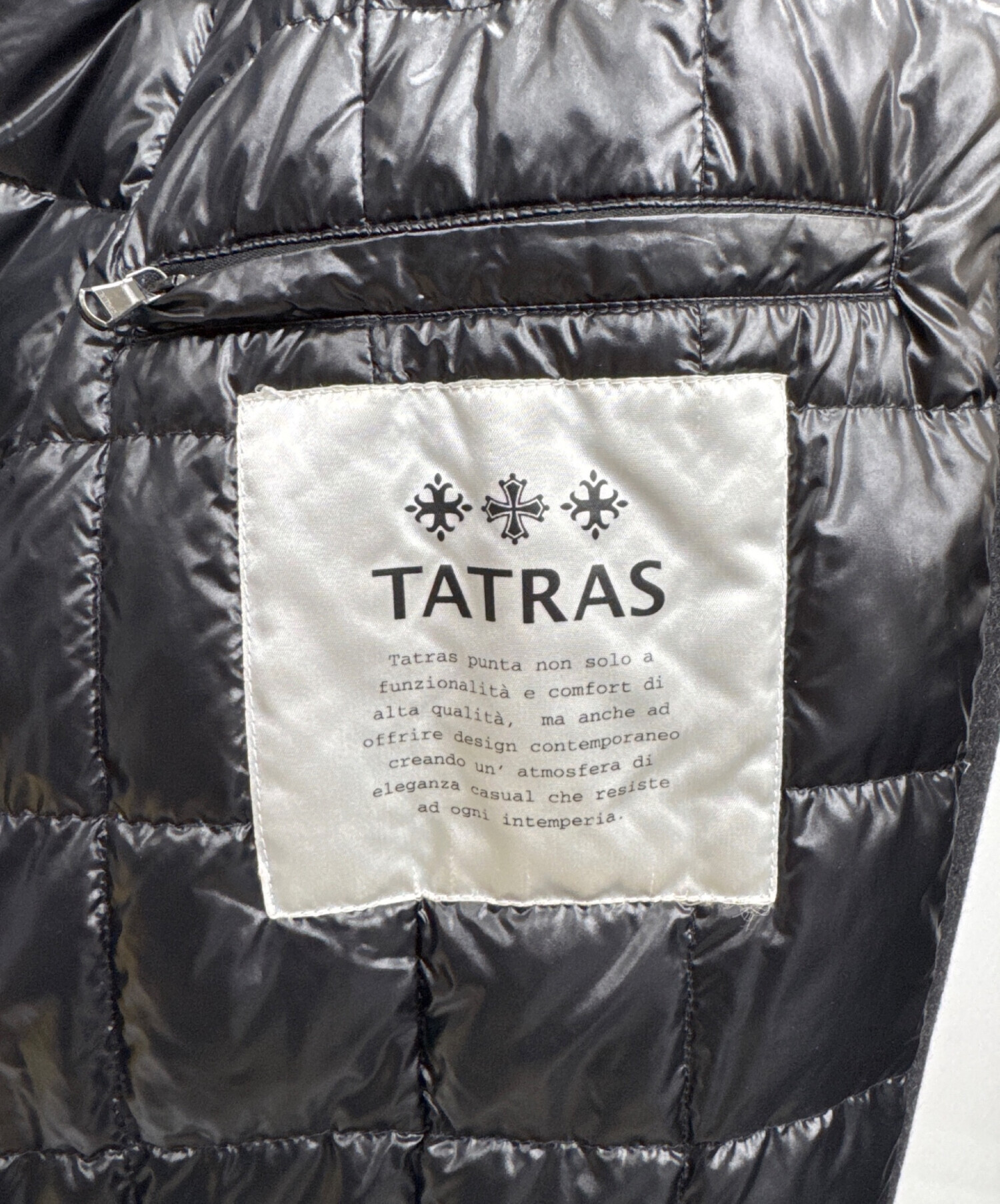中古・古着通販】TATRAS (タトラス) ダウンチェスターコート グレー