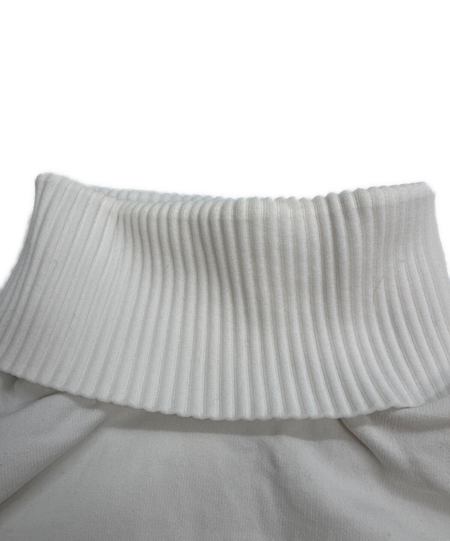 LOUIS VUITTON ホワイトリブセーター 中古・古着通販】LOUIS VUITTON (ルイ ヴィトン) タートルネックニット