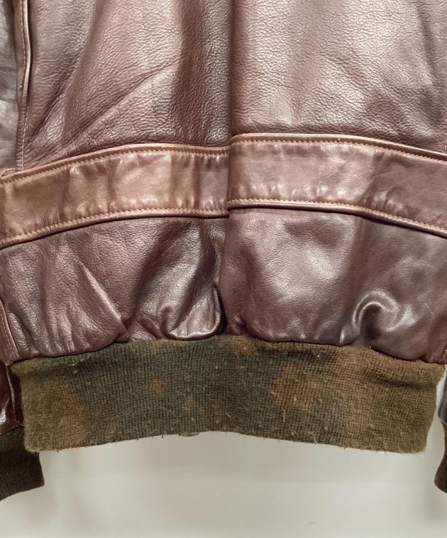Schott　size40　a-2　フライトジャケット　ブラウン　美品 Schott N.Y.C（ショット） ジャケット SCHOTT A-2 ゴート スウェード