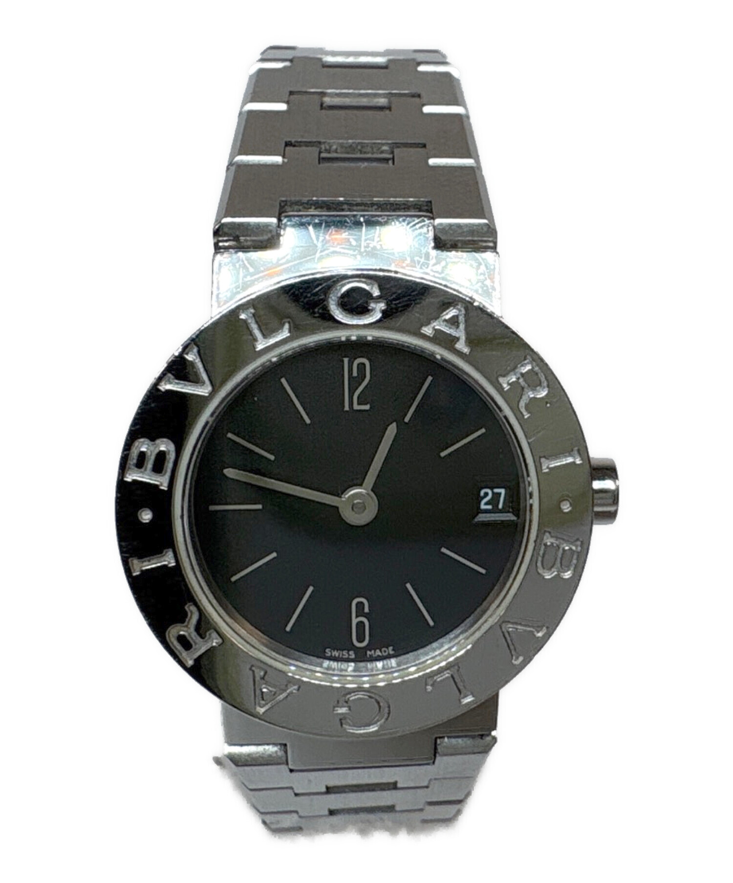 中古・古着通販】BVLGARI (ブルガリ) 腕時計 ブラック｜ブランド・古着