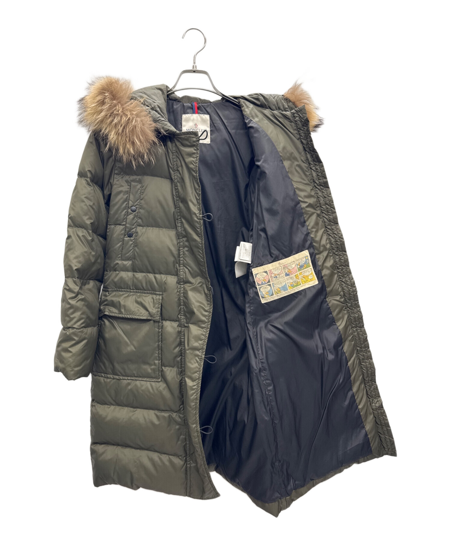 中古・古着通販】MONCLER (モンクレール) ダウンコート カーキ サイズ