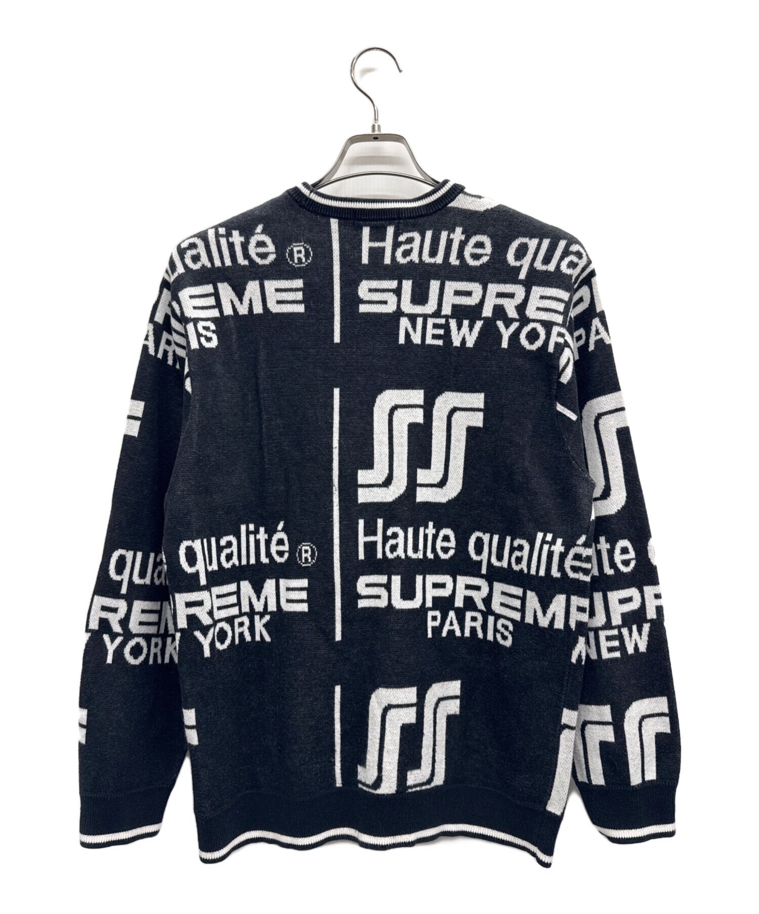 中古・古着通販】SUPREME (シュプリーム) Qualite Sweater ブラック 