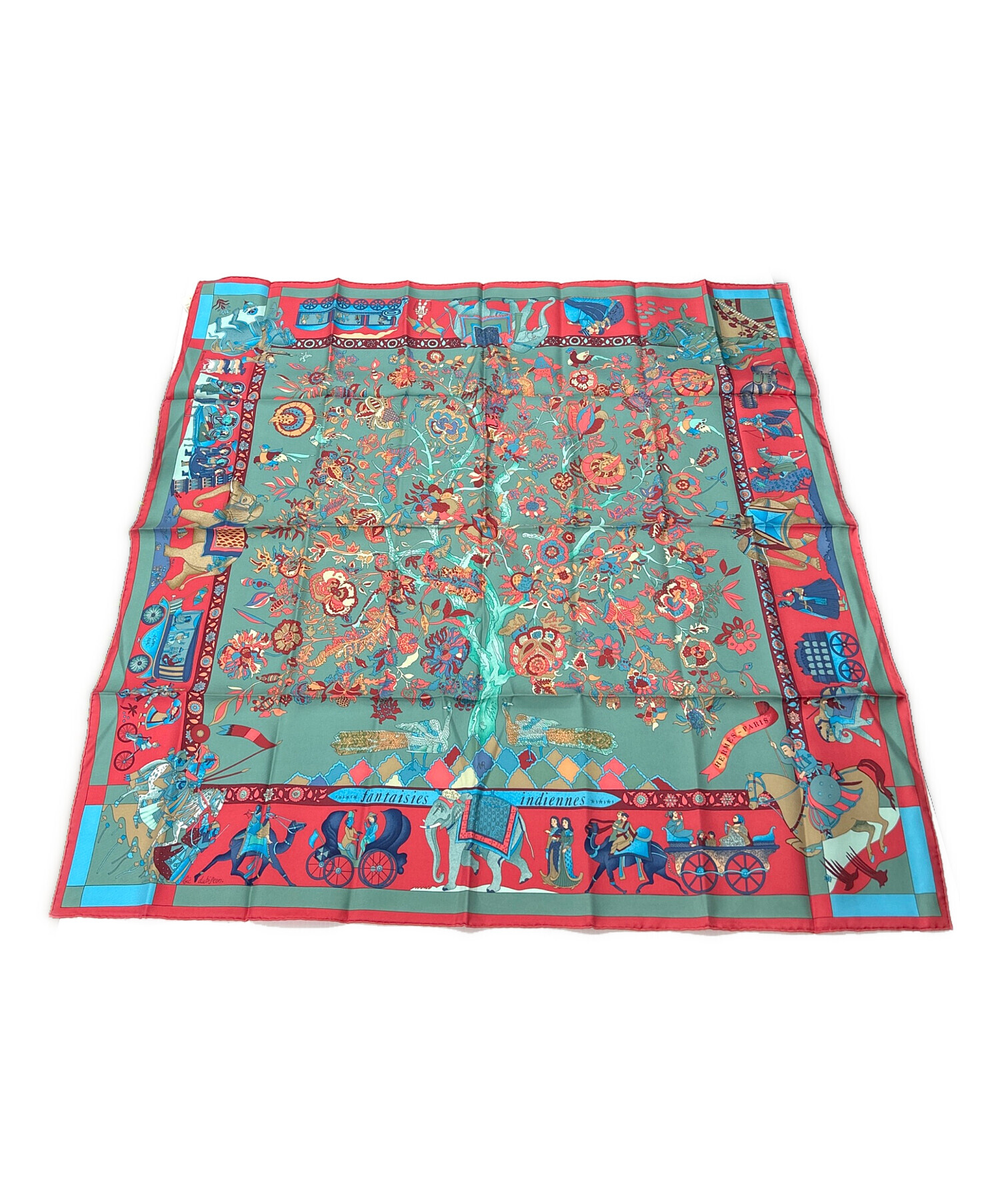 中古・古着通販】HERMES (エルメス) スカーフ カレ90 眩惑のインド