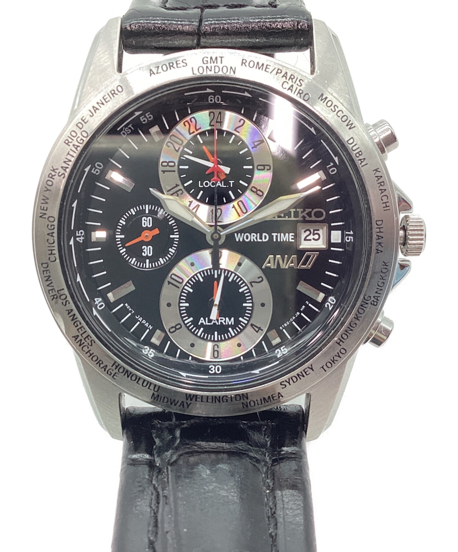 中古・古着通販】SEIKO (セイコー) 腕時計 ブラック｜ブランド・古着