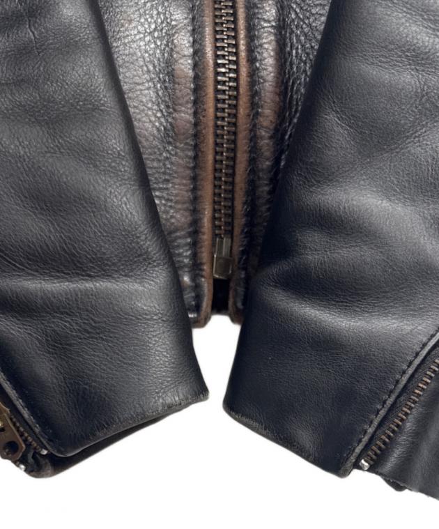 中古・古着通販】VANSON (バンソン) レザージャケット ブラック サイズ