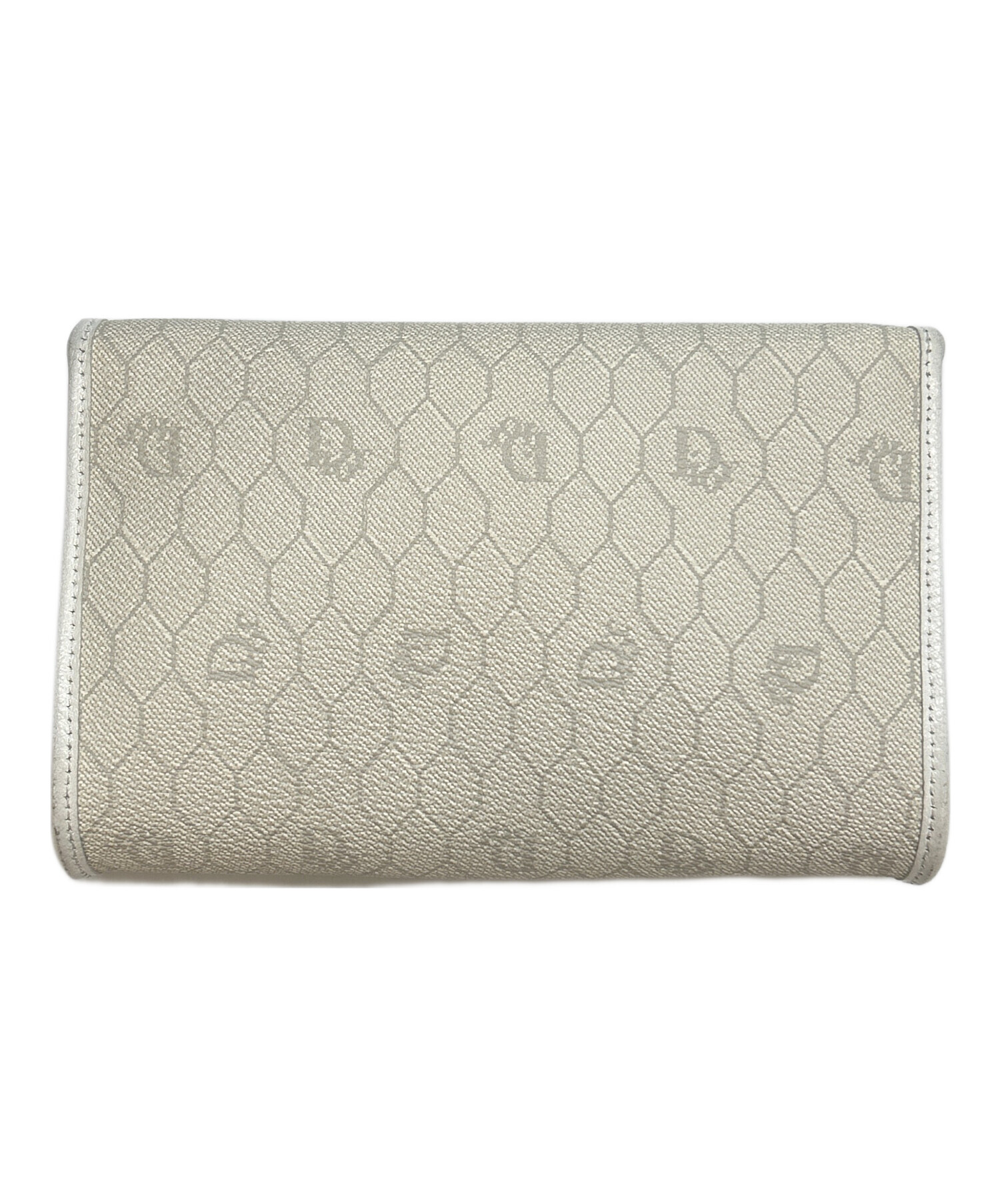 Christian Dior ハニカム柄 ショルダーバッグ　ホワイト 中古・古着通販】Christian Dior (クリスチャン ディオール) チェーン