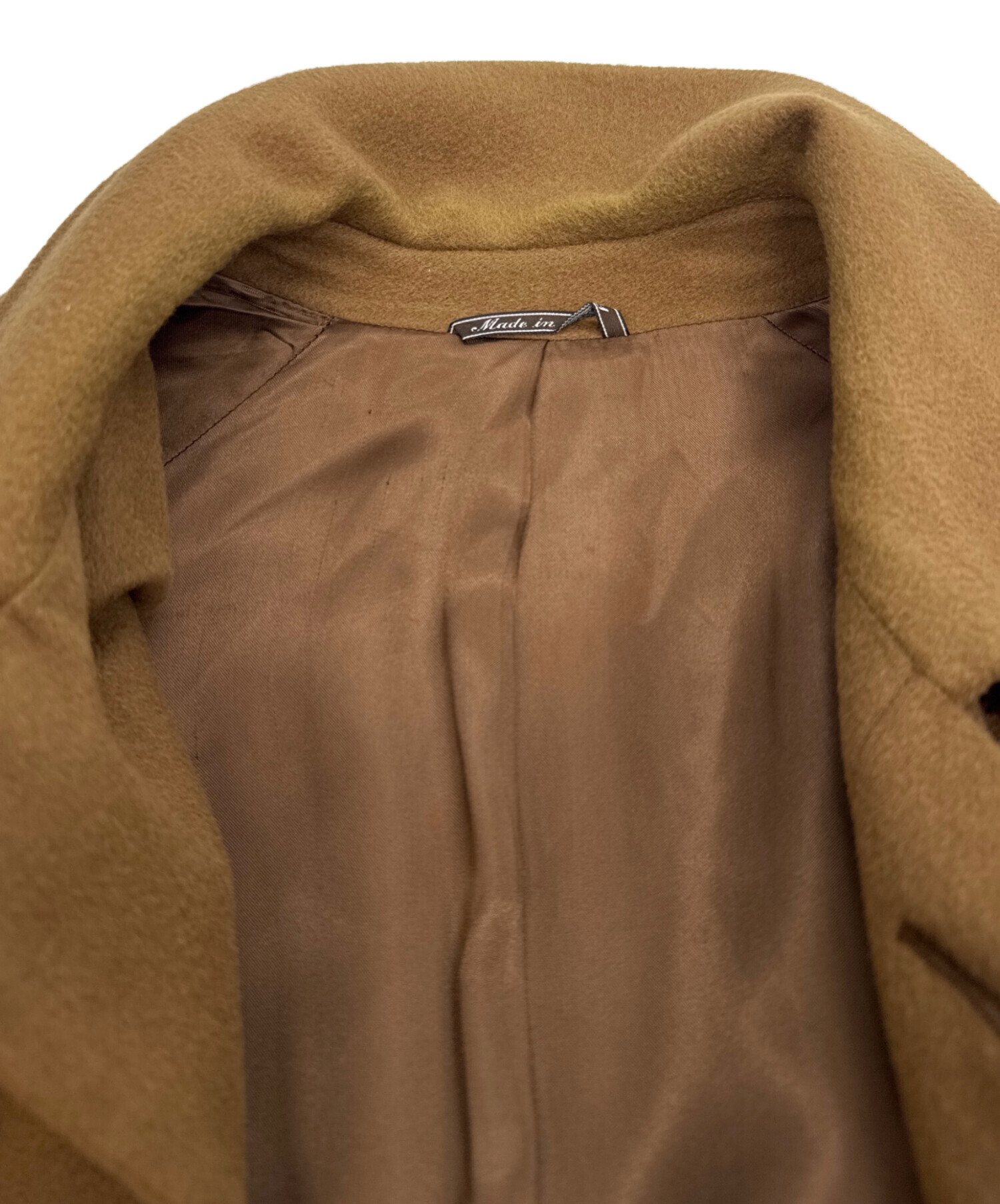 中古・古着通販】FENDI (フェンディ) カシミヤコート ブラウン サイズ