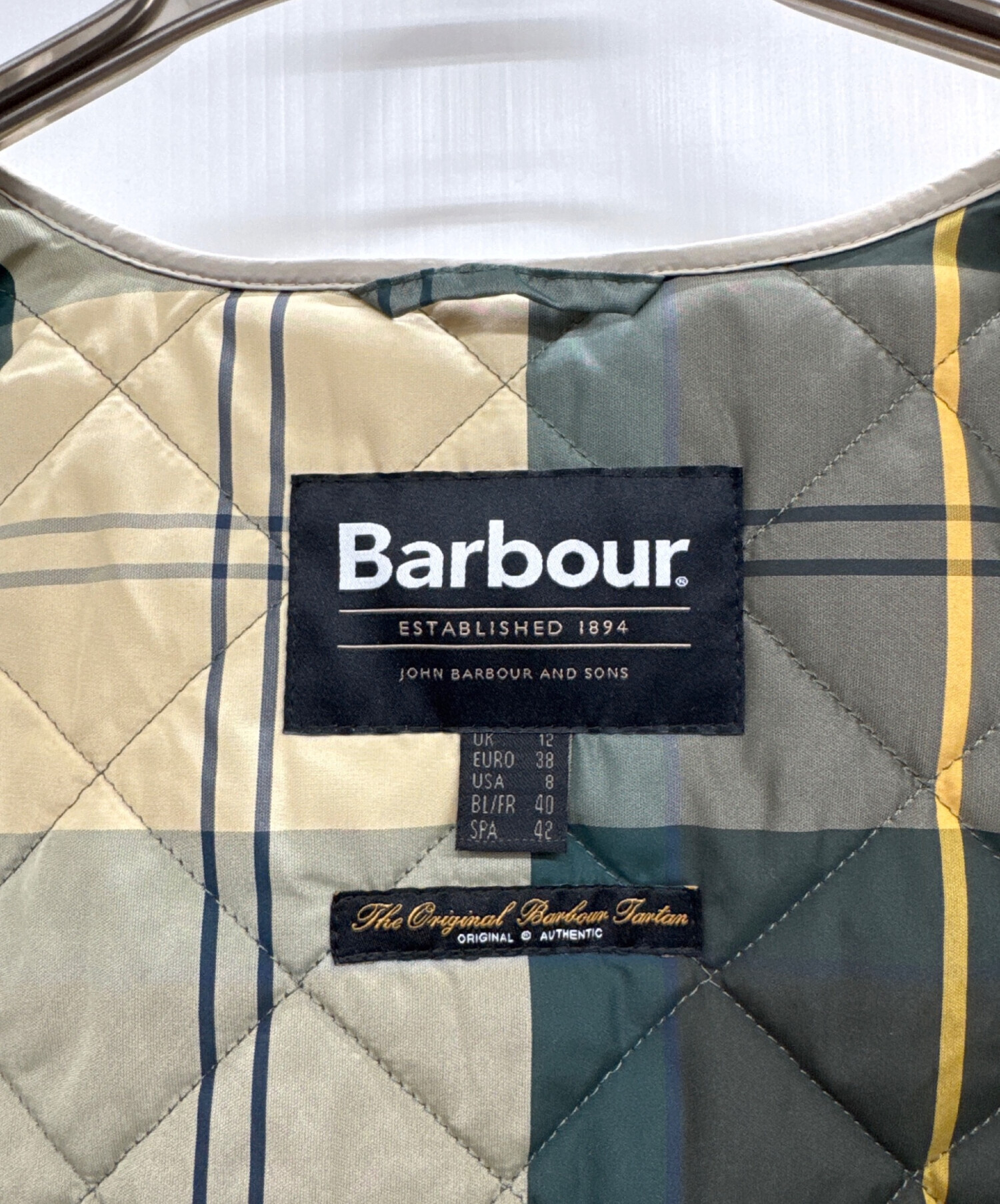 中古・古着通販】Barbour (バブアー) ボアライナーベスト ベージュ