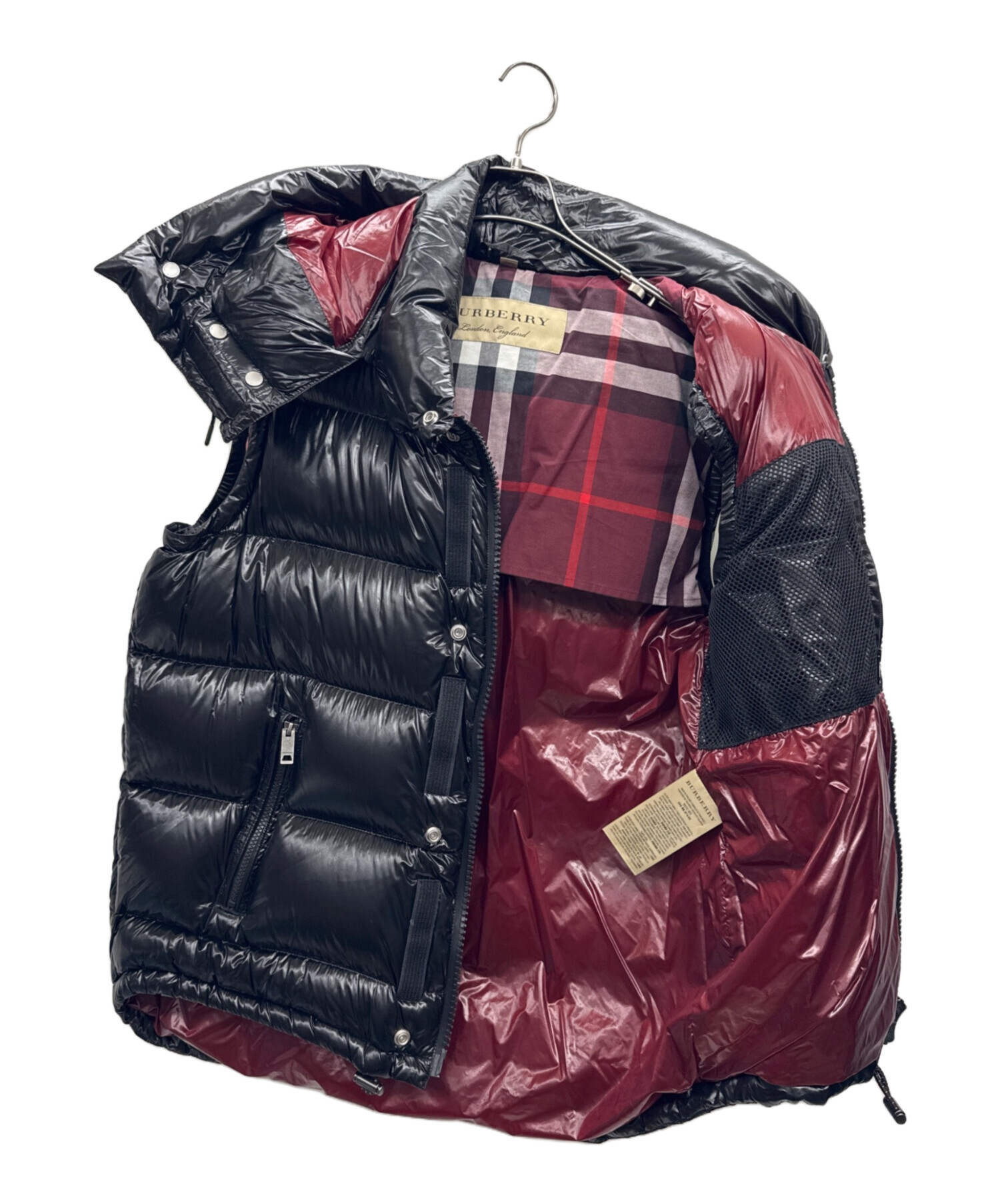 中古・古着通販】BURBERRY (バーバリー) ダウンベスト ブラック サイズ