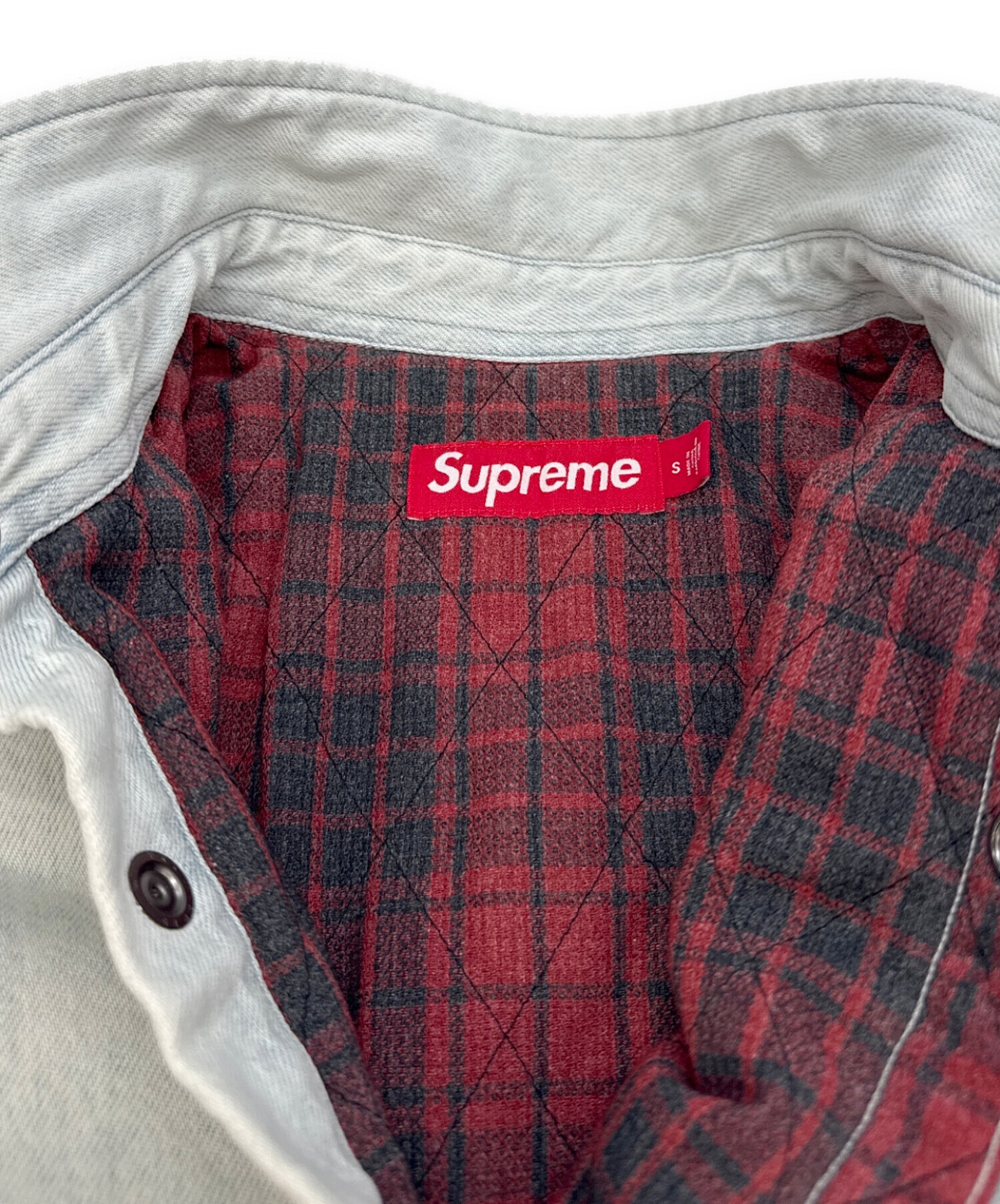 中古・古着通販】SUPREME (シュプリーム) Quilted Lined Denim Snap