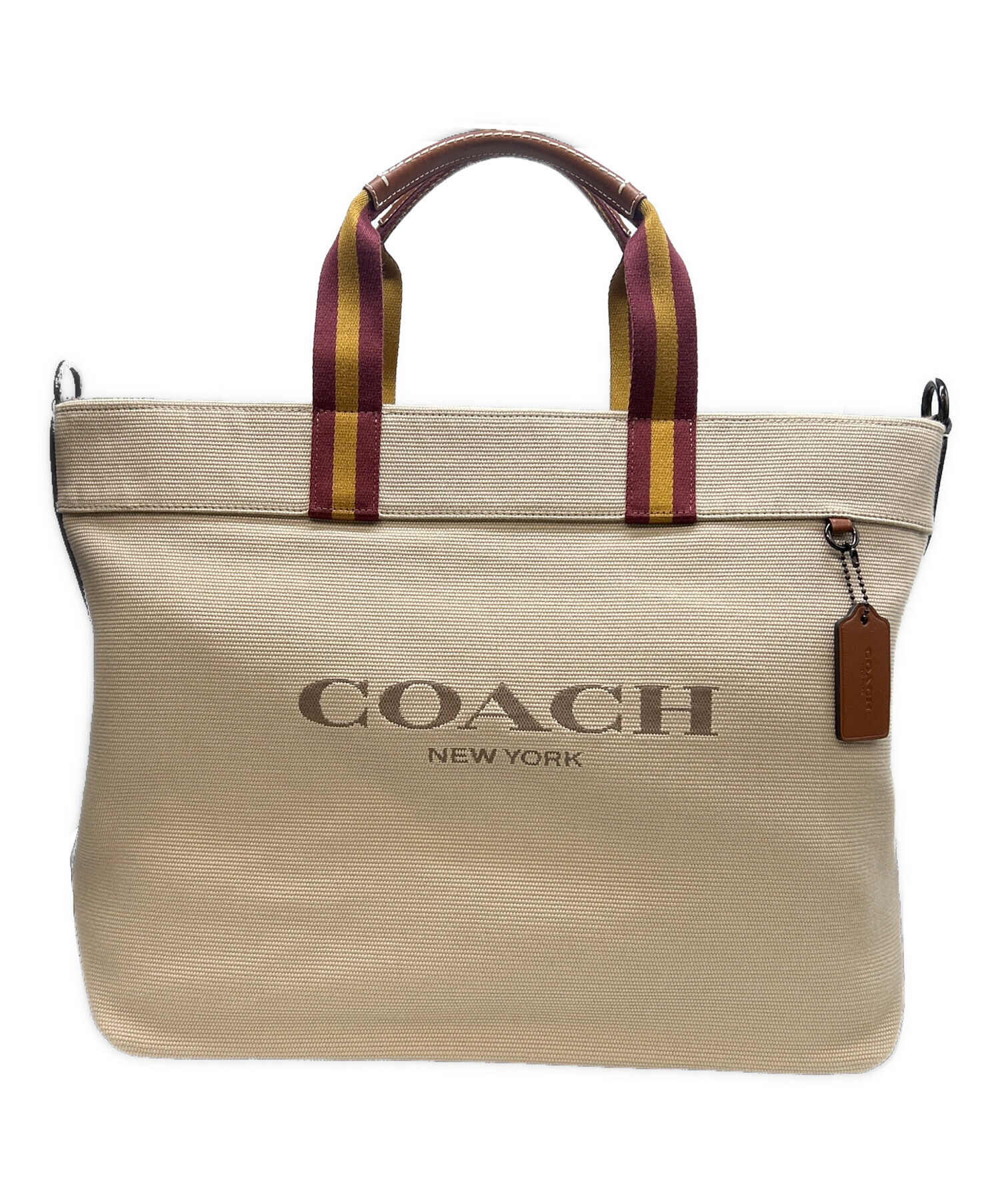 中古・古着通販】COACH (コーチ) トートバッグ トート38 ベージュ 未 