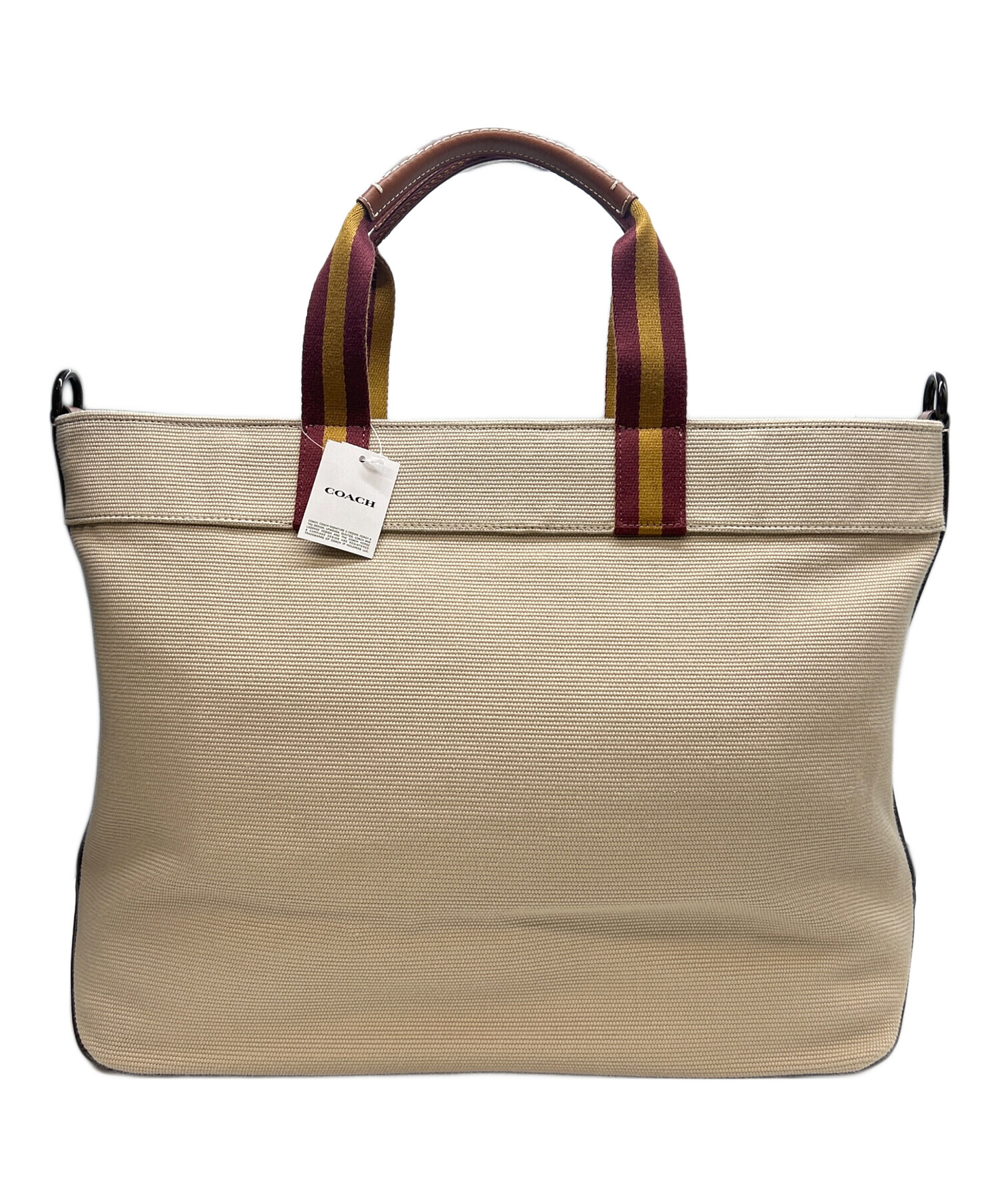 中古・古着通販】COACH (コーチ) トートバッグ トート38 ベージュ 未 