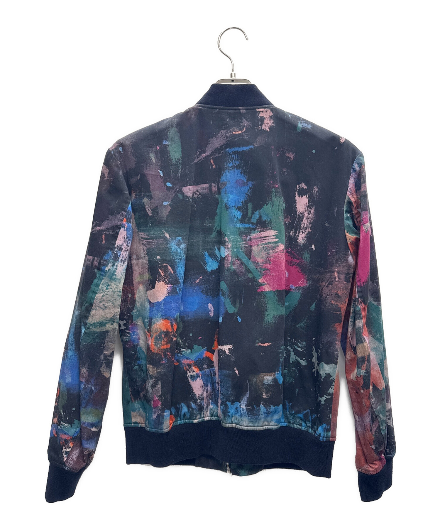 ポールスミス　 MA-1スタイル ジャケット ネイビー ブラック 中古・古着通販】PAUL SMITH (ポールスミス) MA-1ジャケット ネイビー
