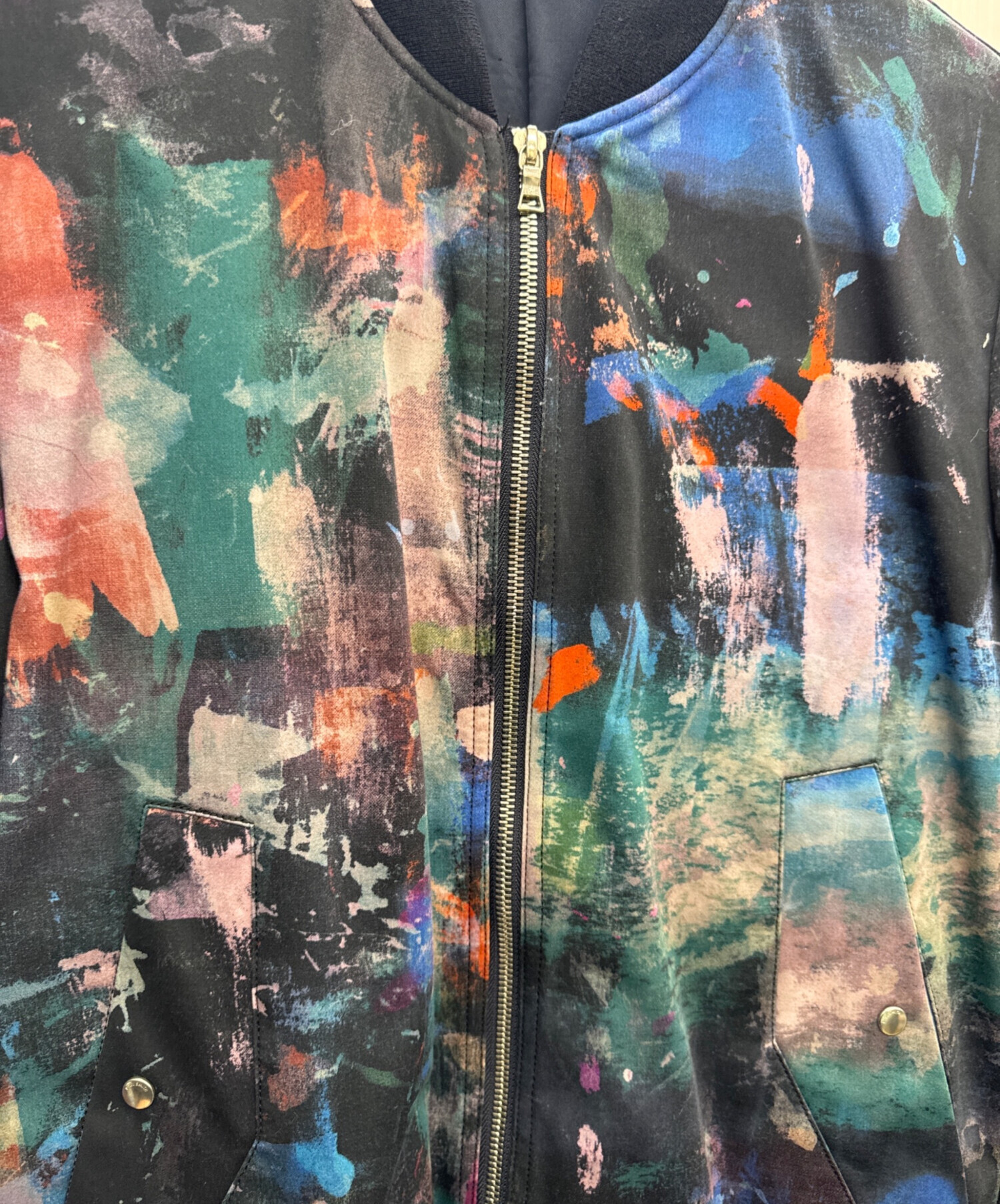 中古・古着通販】PAUL SMITH (ポールスミス) MA-1ジャケット ネイビー