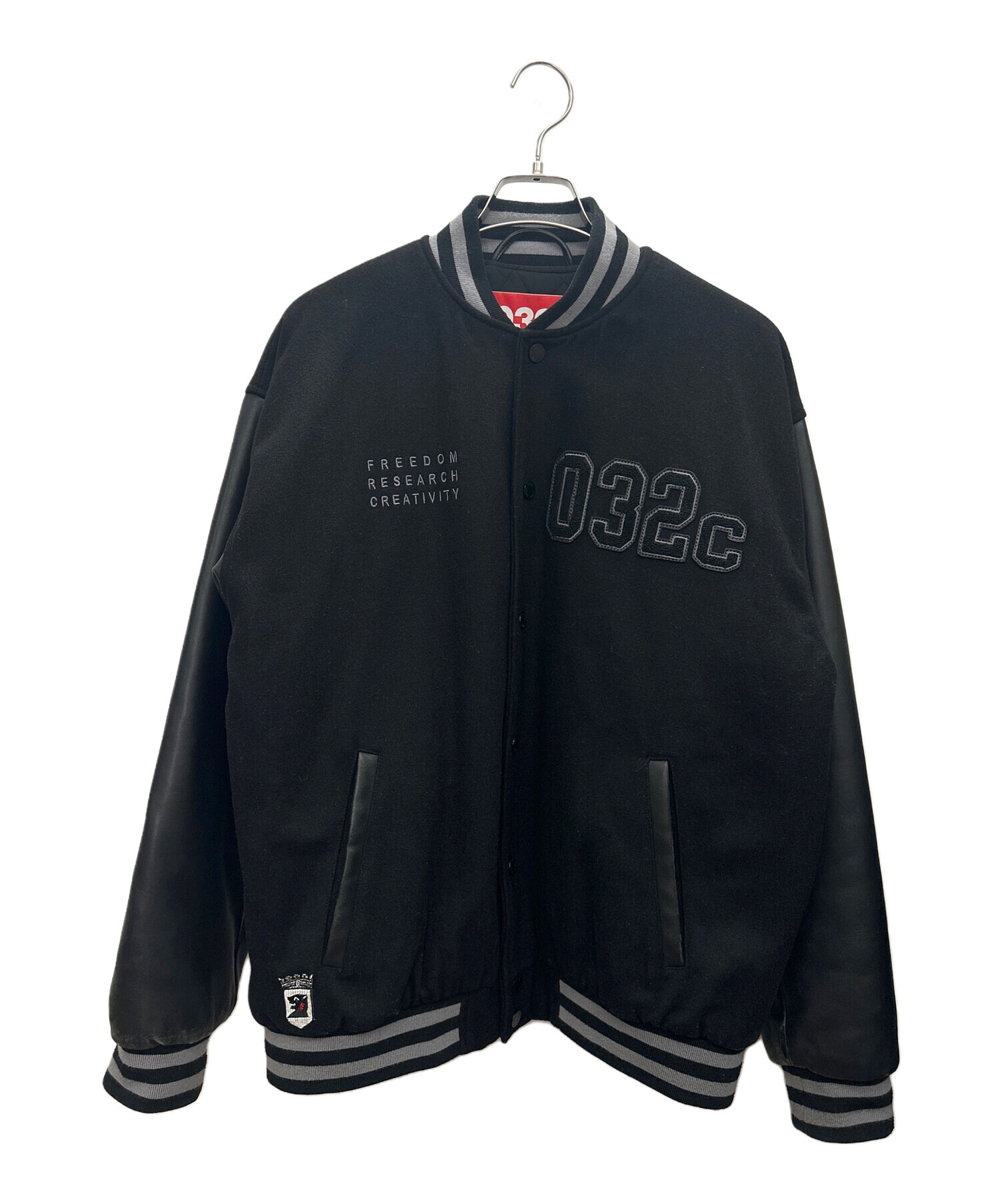 中古・古着通販】032c (ゼロスリーツーシー) スタジャン ブラック