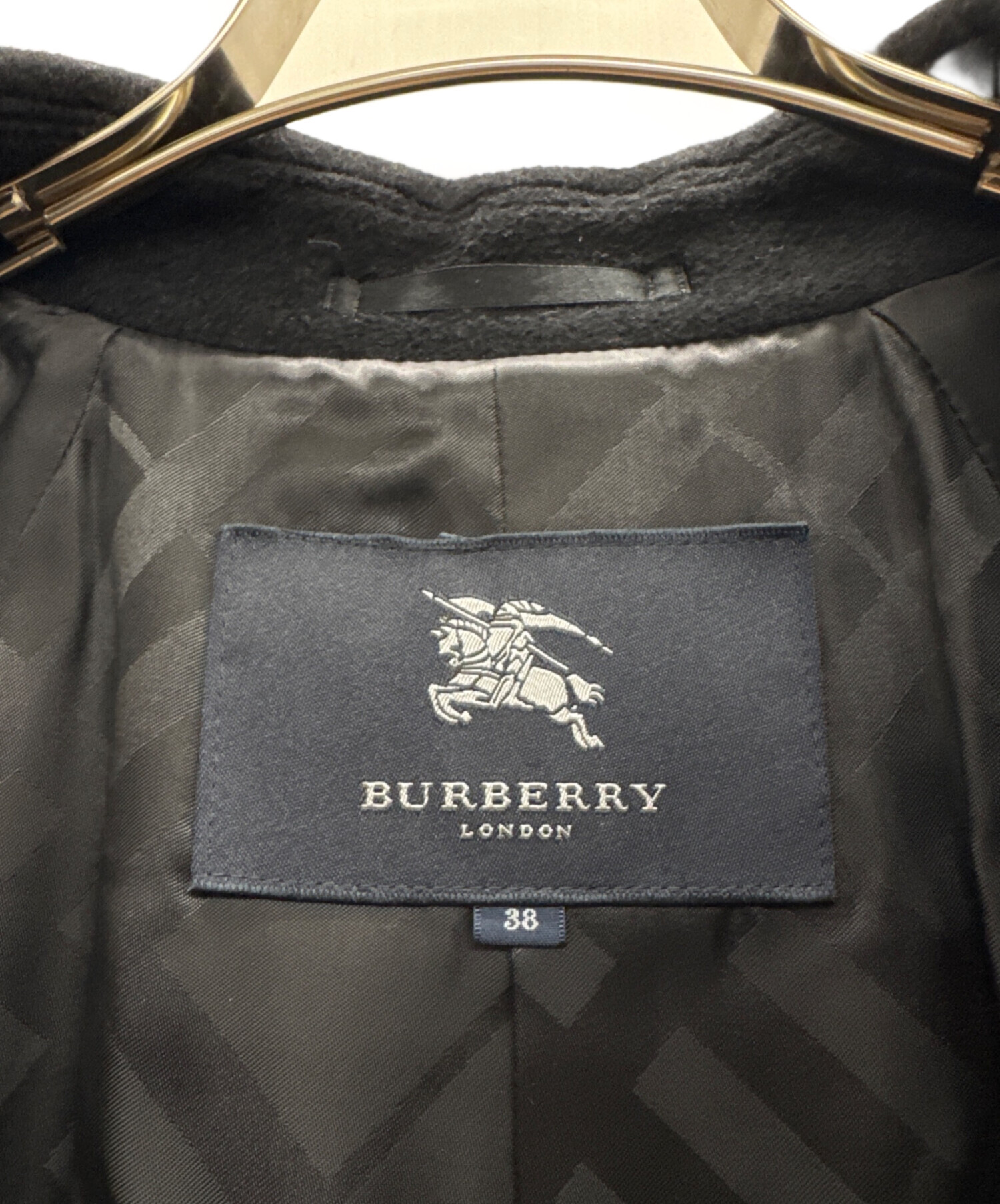 中古・古着通販】BURBERRY (バーバリー) ウールコート ブラック サイズ