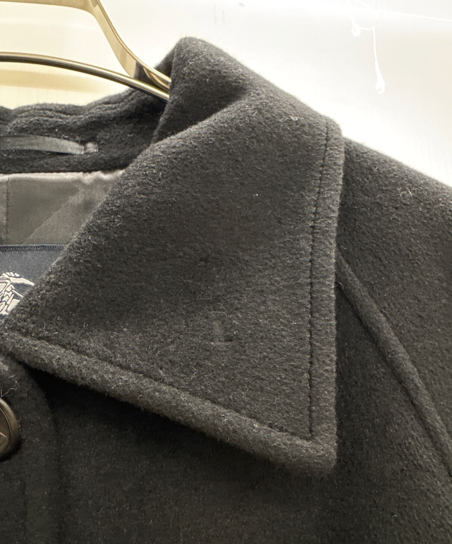 中古・古着通販】BURBERRY (バーバリー) ウールコート ブラック サイズ