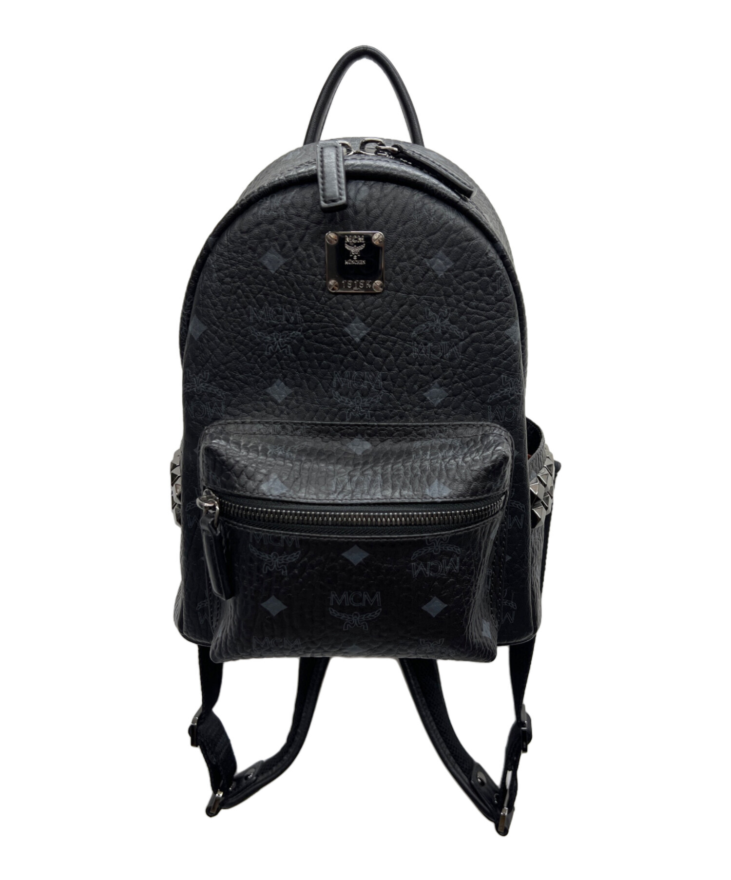 MCMリュック黒ミニ 中古・古着通販】MCM (エムシーエム) ミニリュック グレー｜ブランド