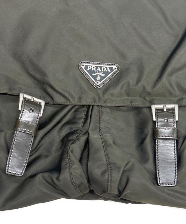 中古・古着通販】PRADA (プラダ) メッセンジャーバッグ カーキ