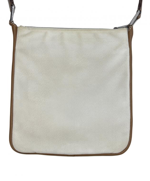 中古・古着通販】LOEWE (ロエベ) ショルダーバッグ ホワイト×ブラウン