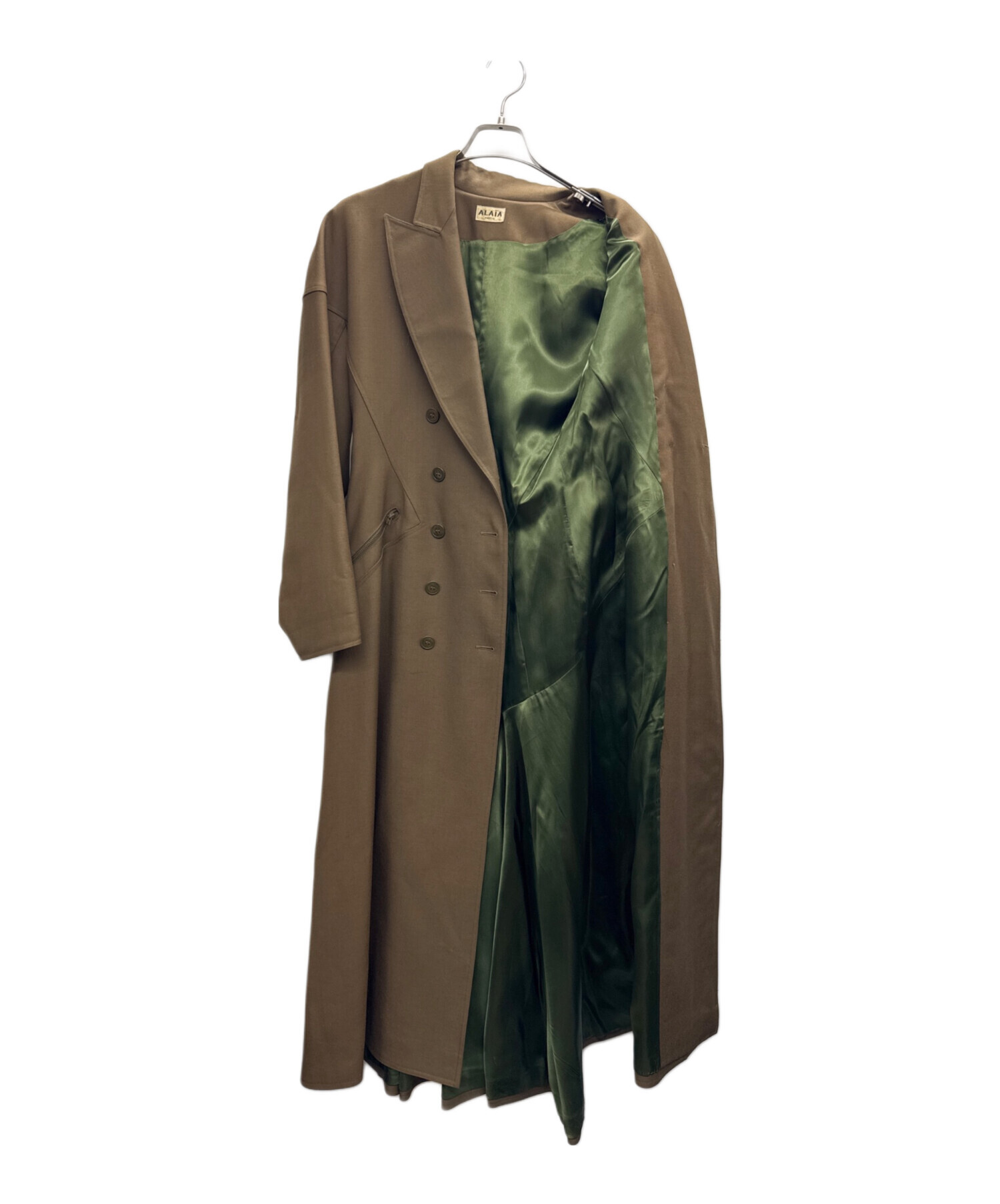 中古・古着通販】ALAIA (アライア) ウールコート グリーン サイズ:40