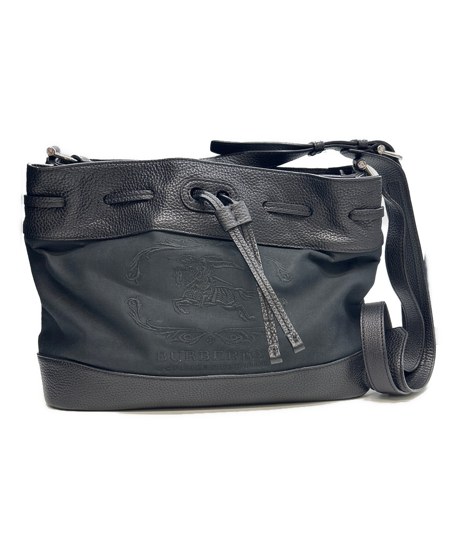中古・古着通販】BURBERRY (バーバリー) ショルダーバッグ ブラック