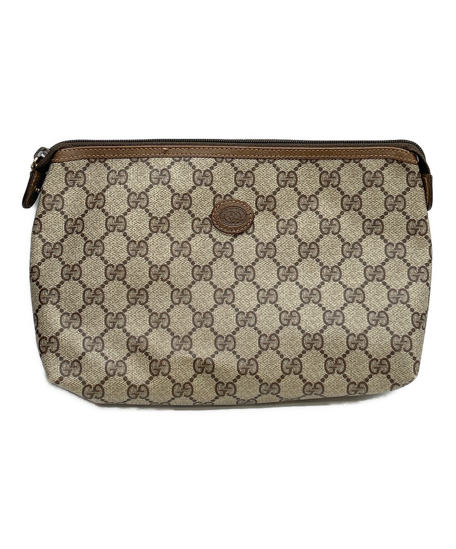 中古・古着通販】GUCCI (グッチ) セカンドバッグ ブラウン｜ブランド 
