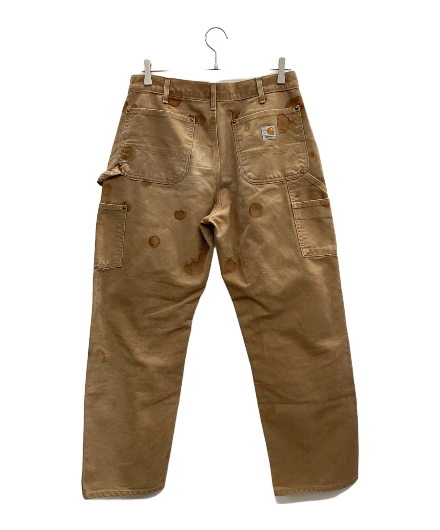 Carhartt ベージュ デトロイト　星タグ インナーで遊べるサイズ感 中古・古着通販】CarHartt (カーハート) DOUBLE FRONT WORK DUNGAREE