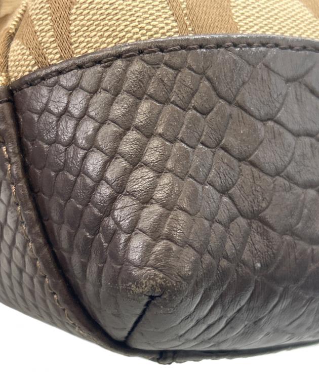COACH コーチ/シグネチャーポシェットクロスボディ/ダークブラウン/F77996/H19**/Aランク/75【中古】 COACH - COACH コーチ/シグネチャーポシェットクロスボディ/ダーク