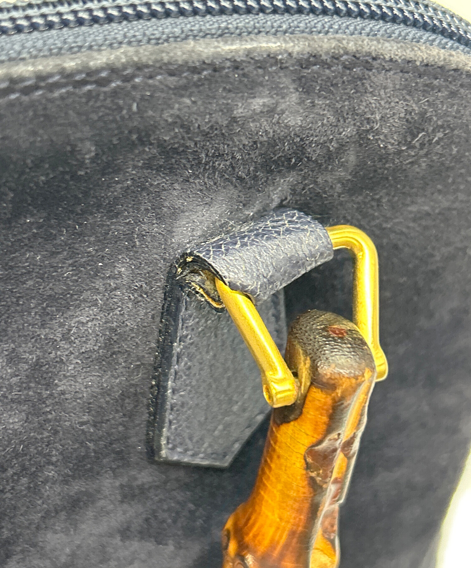 中古・古着通販】GUCCI (グッチ) 2WAYバッグ ネイビー｜ブランド・古着
