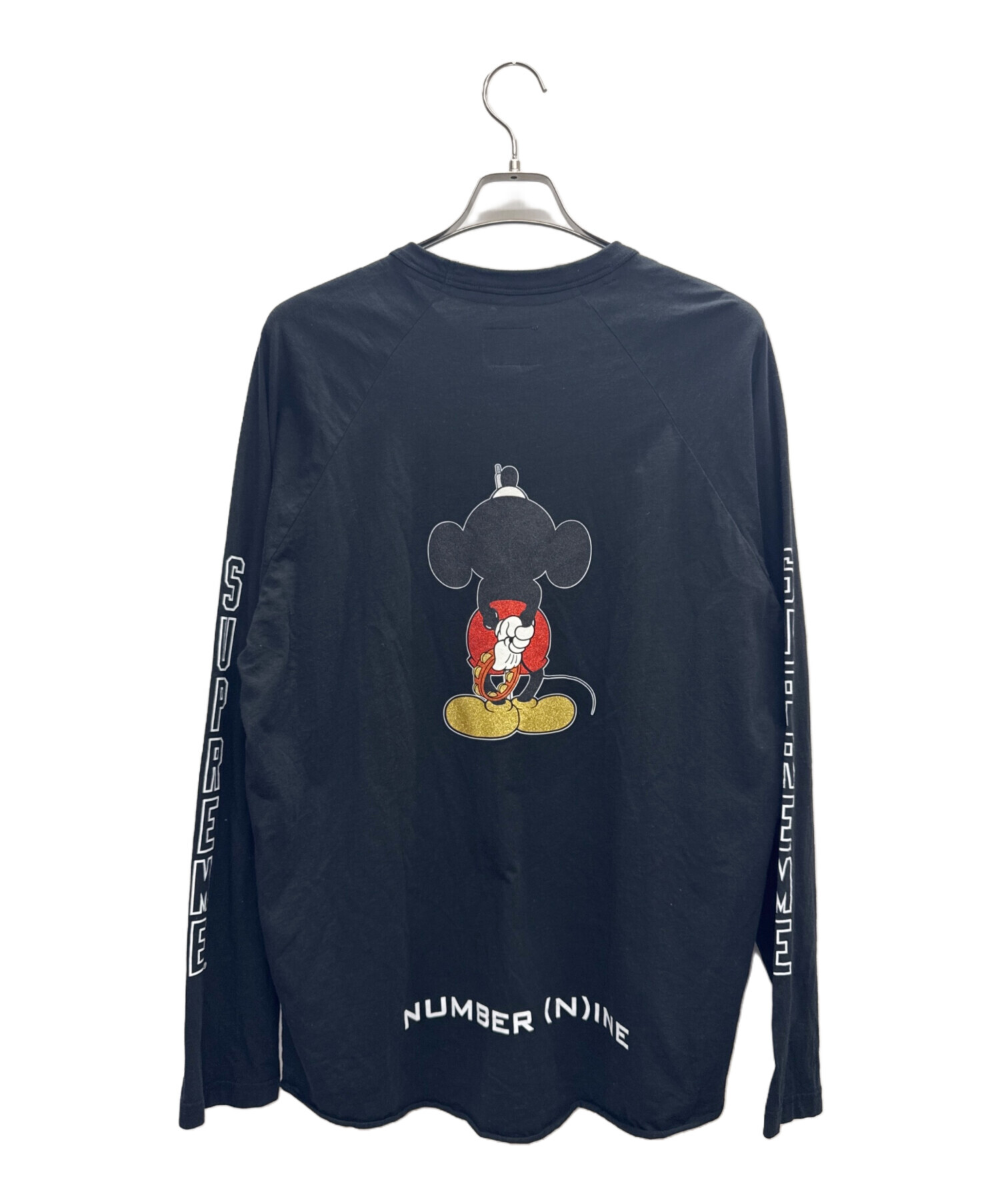 SUPREME (シュプリーム) NUMBER (N)INE (ナンバーナイン) 長袖カットソー ブラック サイズ:XL SUPREME (シュプリーム) NUMBER (N)INE (ナンバーナイン) 長袖カットソー ブラック サイズ:XL