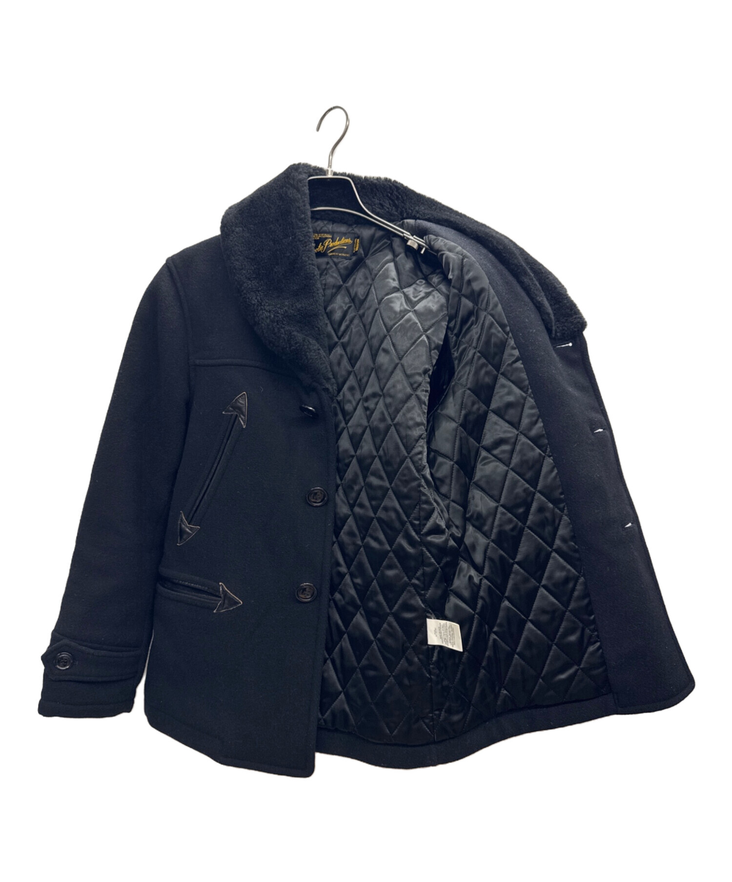 COOTIE PRODUCTIONS⁄Faux Fur Car Coat（Black）［フェイクファー