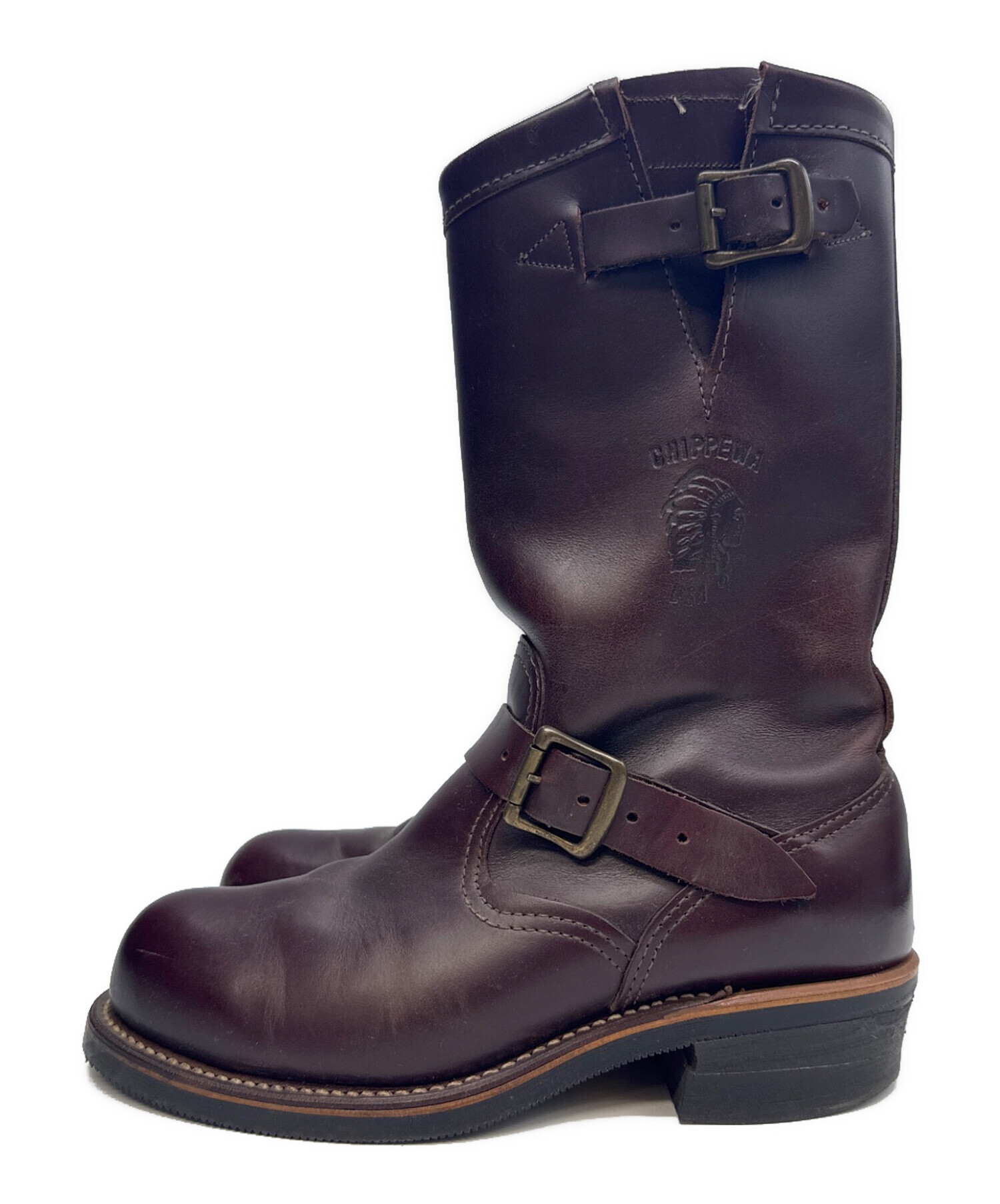 中古・古着通販】CHIPPEWA (チペワ) エンジニアブーツ ブラウン サイズ 