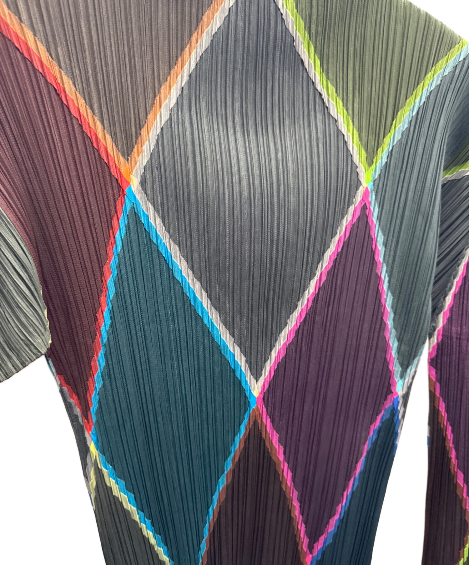 古着 PLEATS PLEASE プリーツプリーズ 長袖 プリーツ カットソー 3 グリーン レディース 中古・古着通販】PLEATS PLEASE ISSEY MIYAKE (プリーツプリーズ