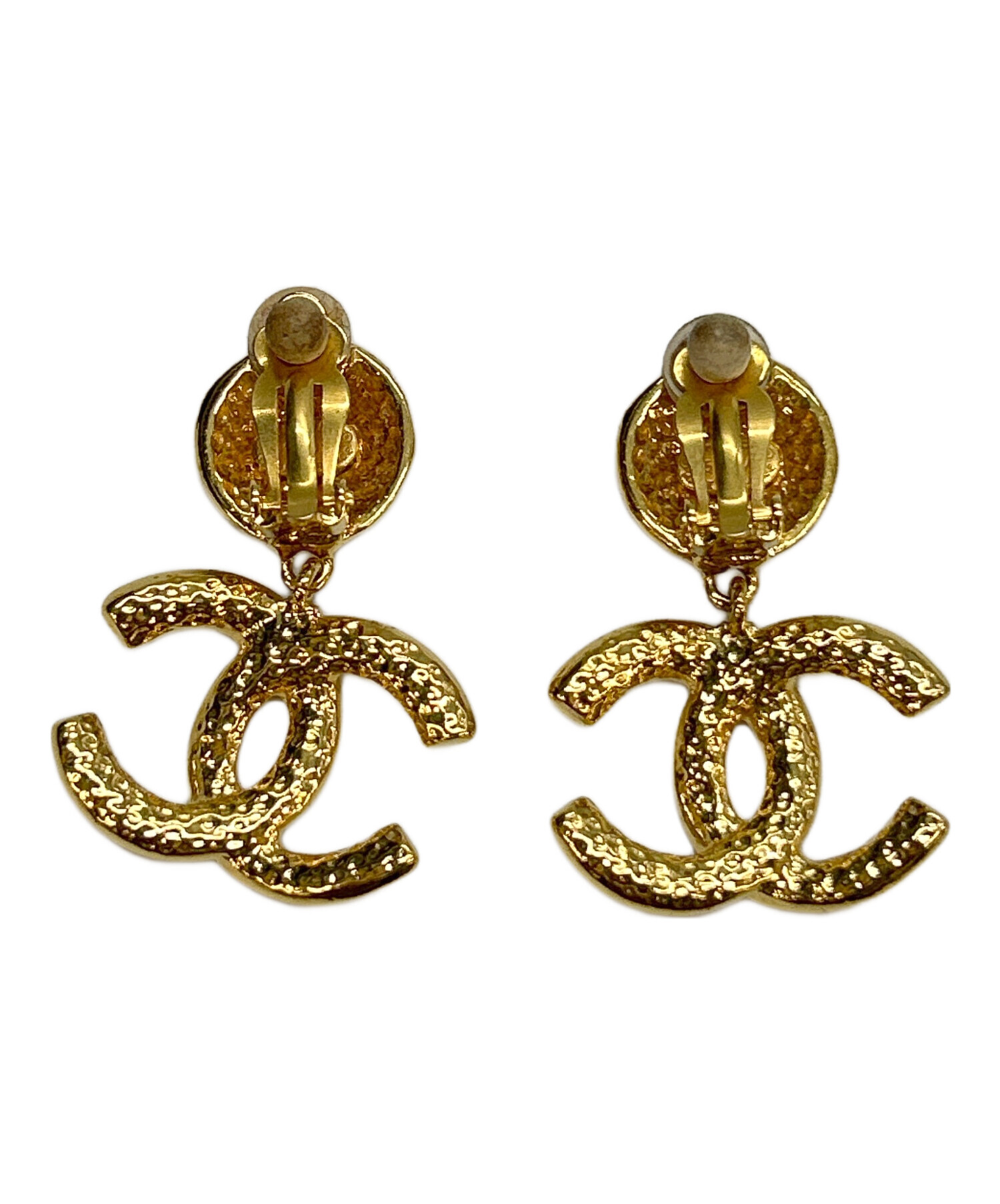 中古・古着通販】CHANEL (シャネル) スウィングイヤリング ゴールド 中古・古着通販】CHANEL (シャネル) スウィングイヤリング ゴールド