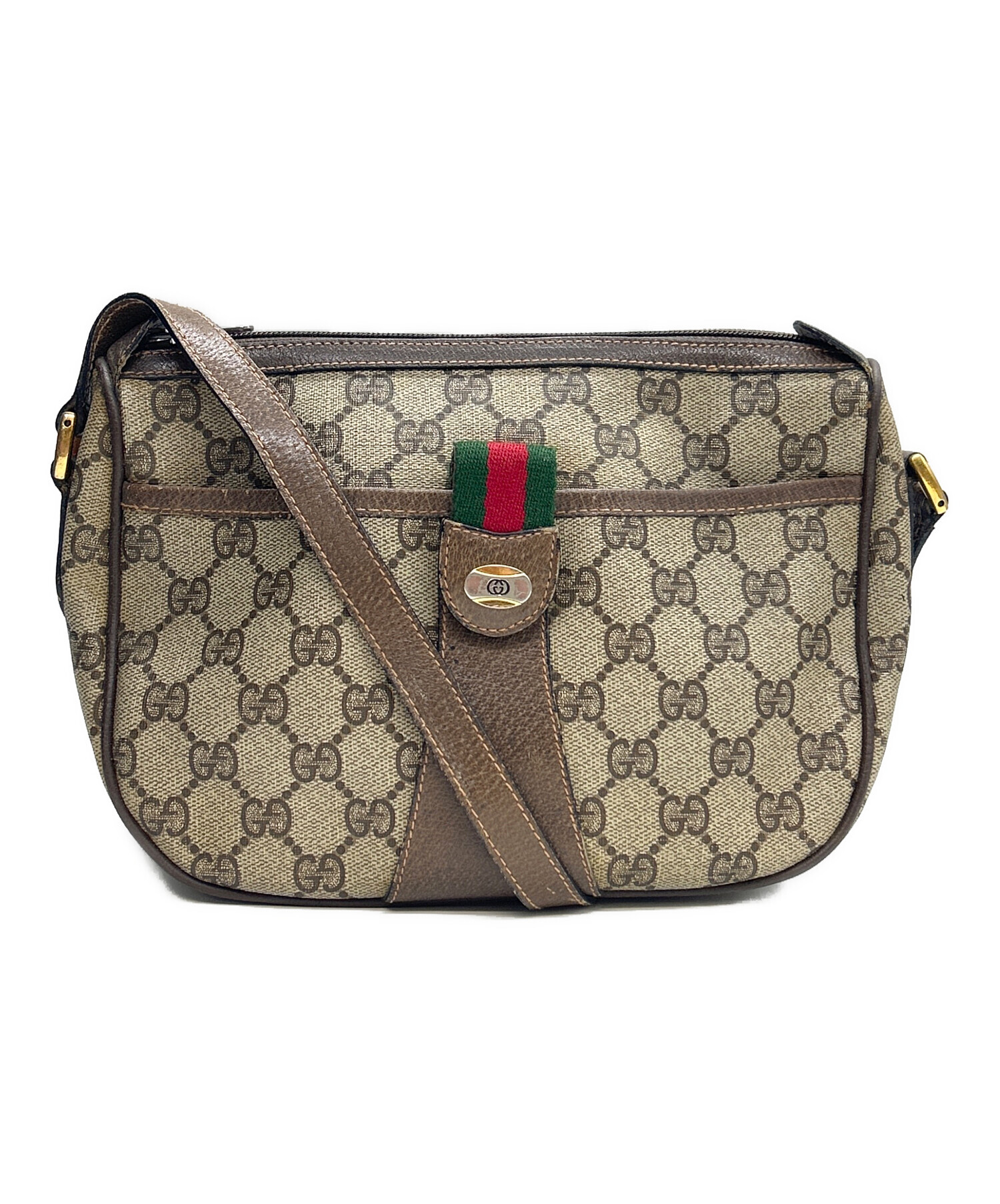 ち*み様 Gucci old GGパターン ショルダーバッグ シェリー 中古・古着通販】GUCCI (グッチ) ショルダーバッグ シェリーライン OLD