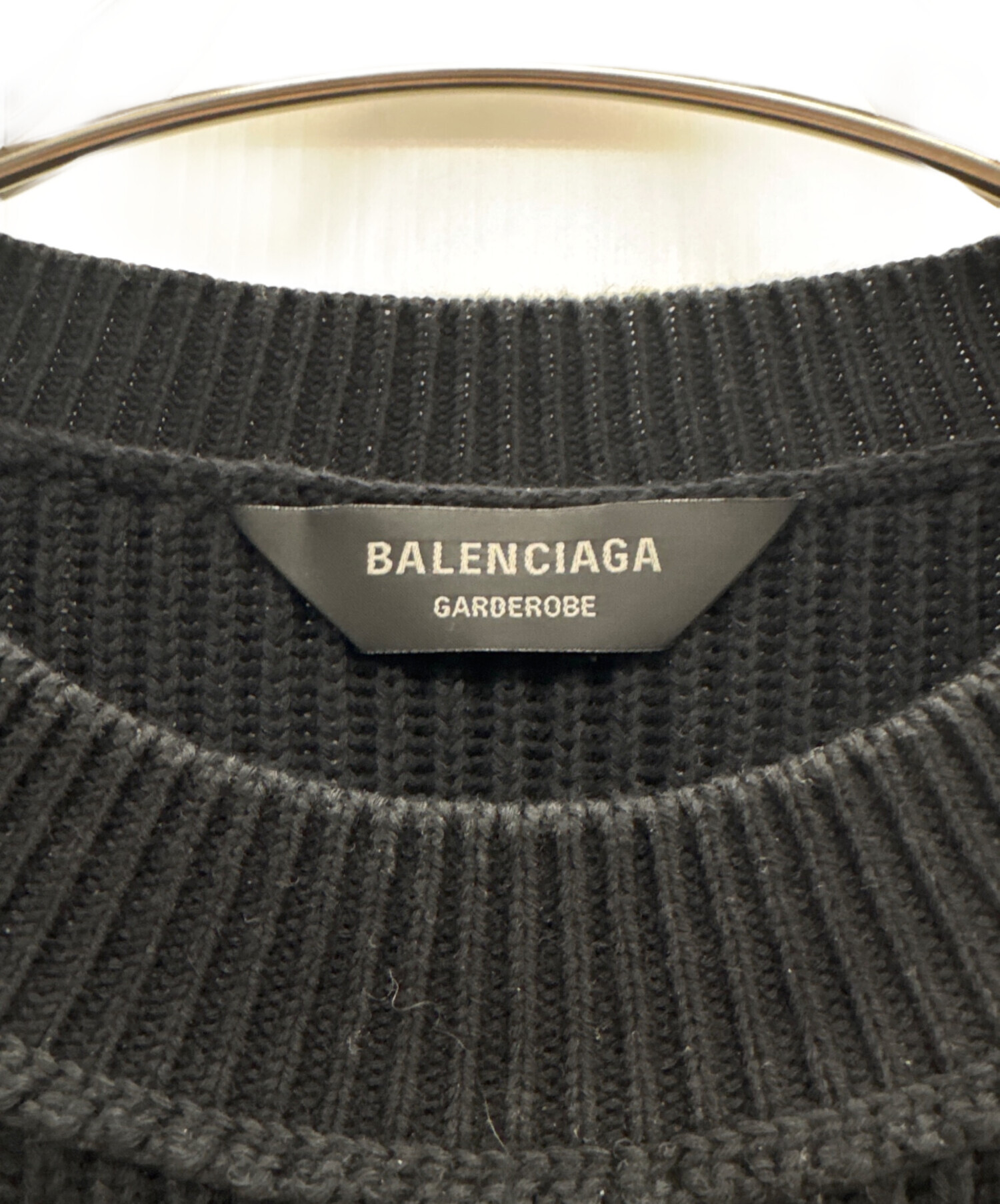 中古・古着通販】BALENCIAGA (バレンシアガ) GARDEROBEニット ブラック