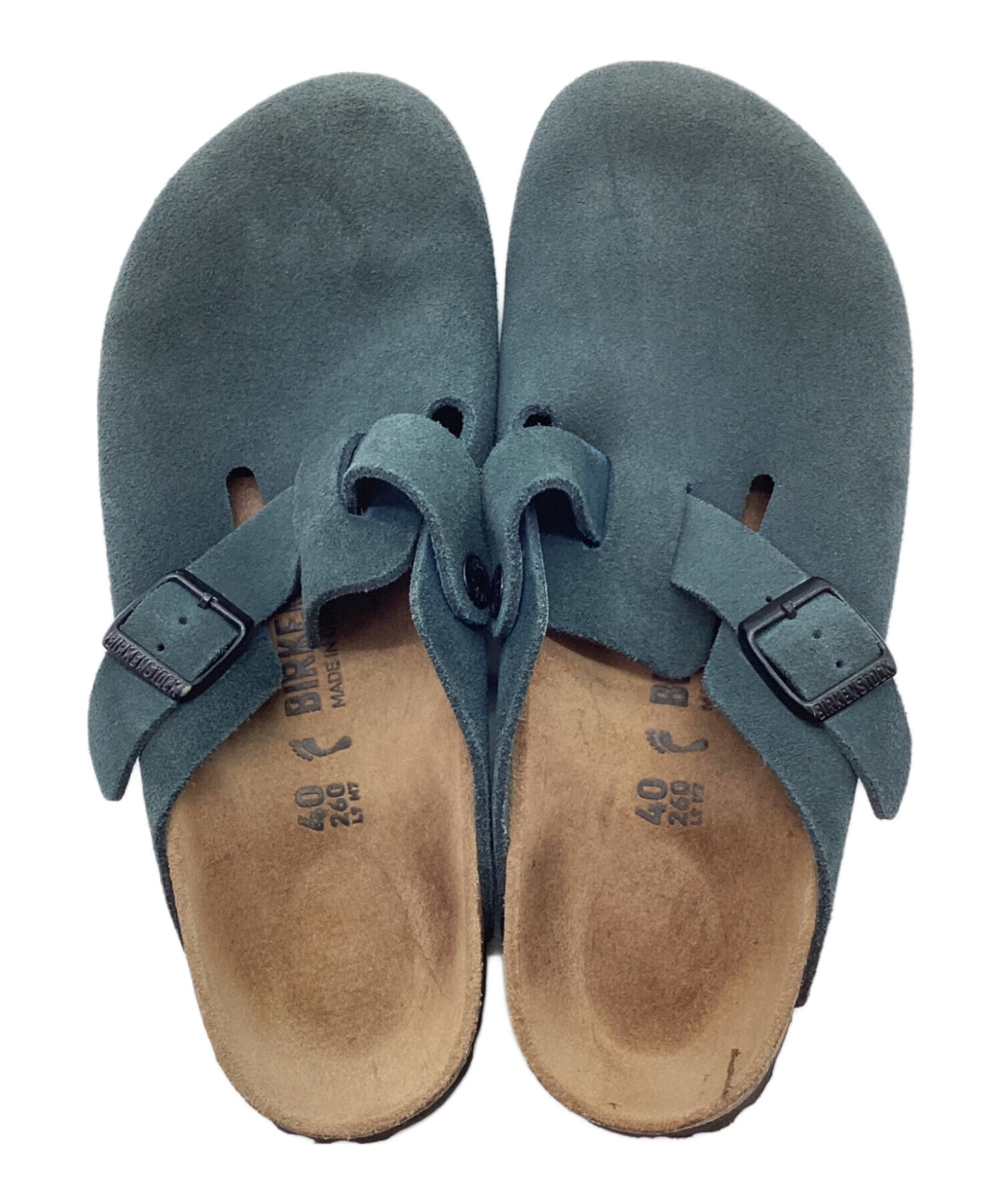 BIRKENSTOCK ビルケンシュトック サンダル 26cm グレー 【古着】【中古】【送料無料】 中古・古着通販】BIRKENSTOCK (ビルケンシュトック) サンダル グリーン
