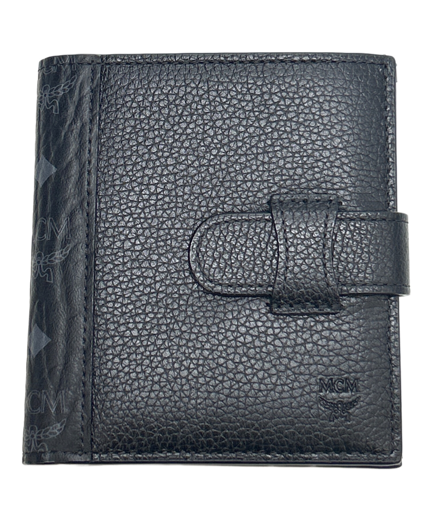 中古・古着通販】MCM (エムシーエム) 2つ折り財布 ブラック｜ブランド