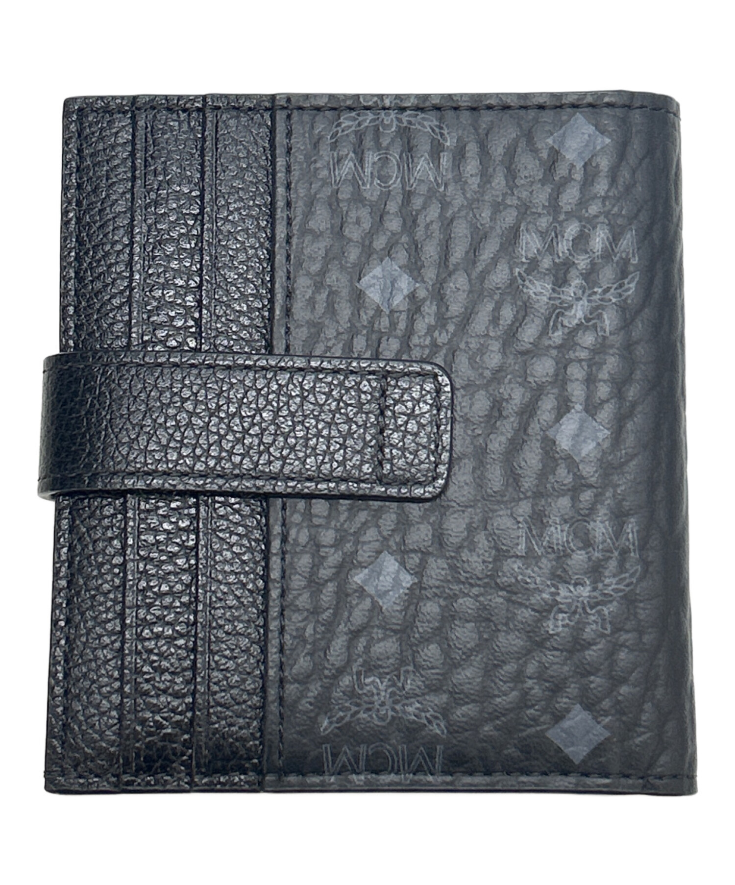 MCM 二つ折りがま口財布 楽天市場】【中古】【良い】 MCM エムシーエム 財布 長財布 二つ折り