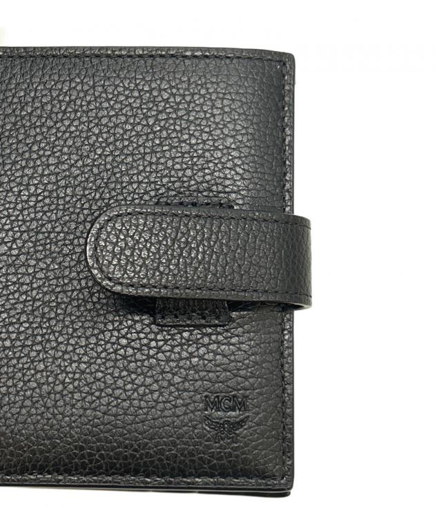 中古・古着通販】MCM (エムシーエム) 2つ折り財布 ブラック｜ブランド