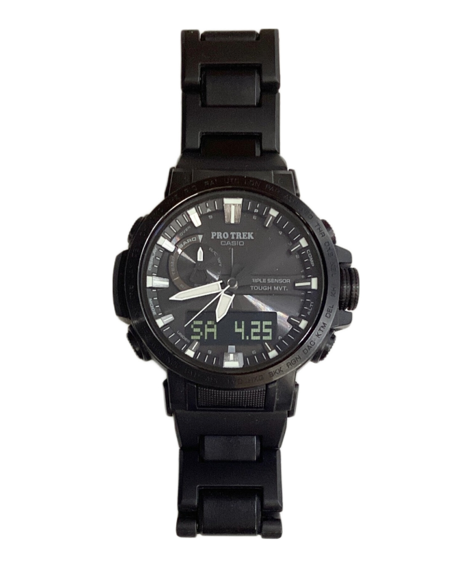 中古・古着通販】CASIO (カシオ) PRO TREK Climber Line ブラック 中古・古着通販】CASIO (カシオ) PRO TREK Climber Line ブラック